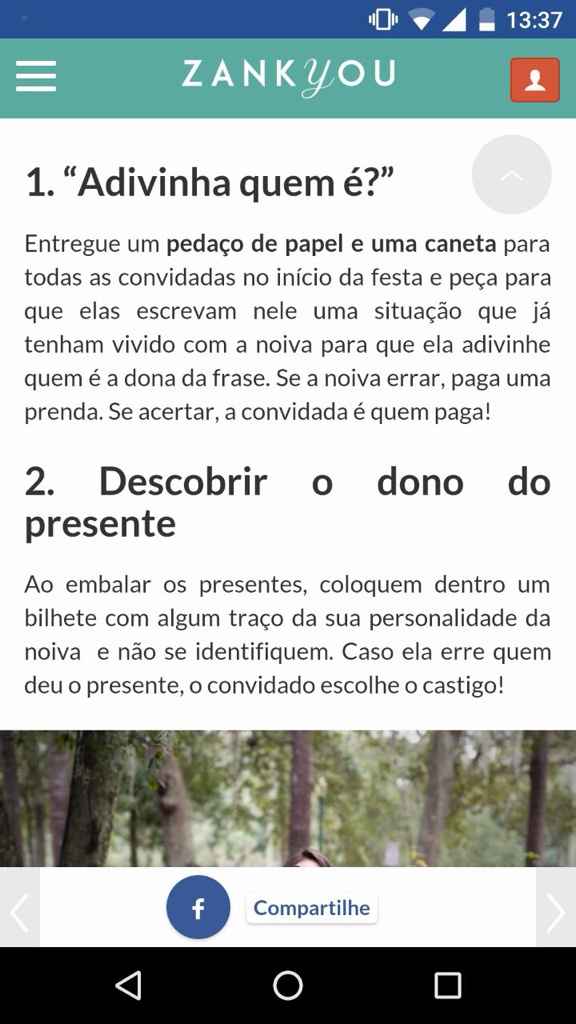 ChÁ de panela, me ajudem - 1