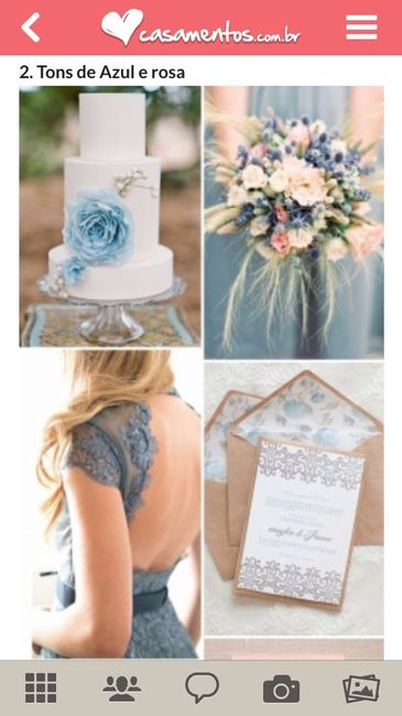 Estou querendo o meu casamento com a decoração azul com rosa o que  voces acham ?? - 1
