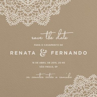 Ideia dependendo do estilo do casamento