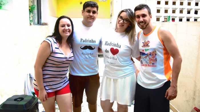 Camisetas para os padrinhos