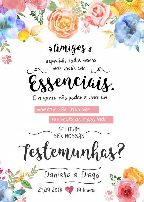 Convite e Presente para as Testemunhas 6