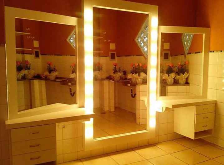 A sala da noiva, onde vou me arrumar, inclusive