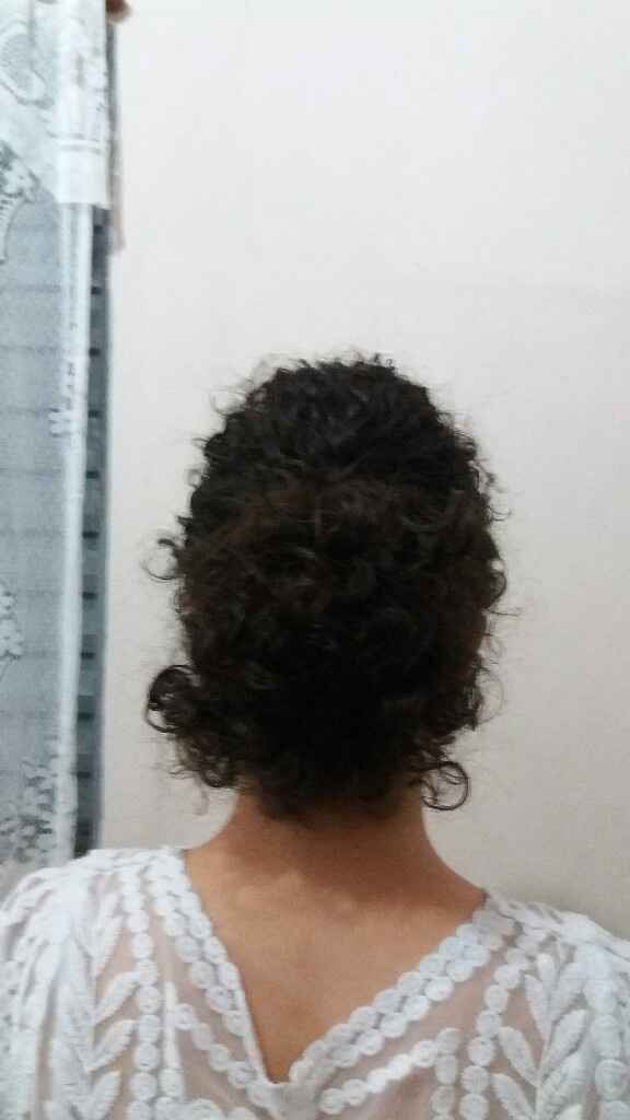  Fazendo sozinha o teste de penteado - Cachos Naturais - 2