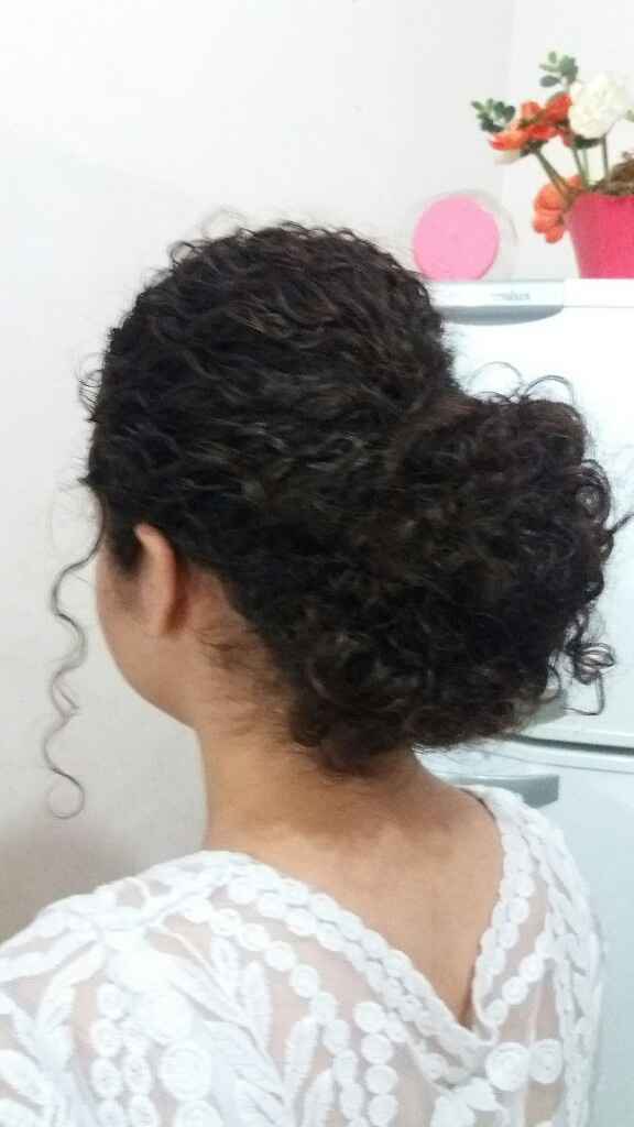  Fazendo sozinha o teste de penteado - Cachos Naturais - 4