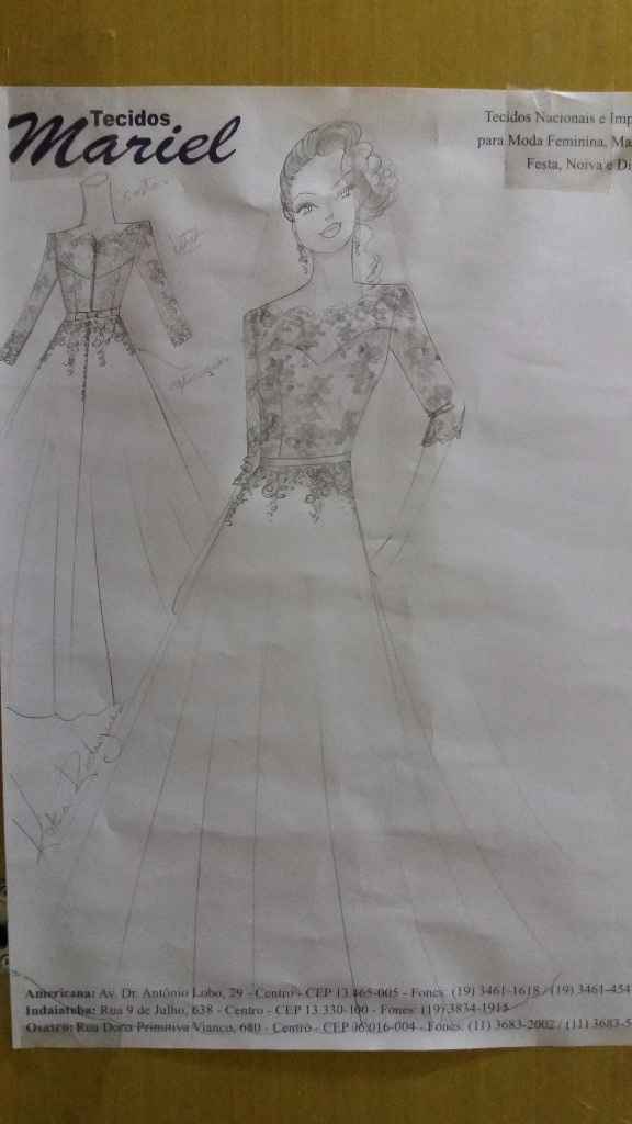 Modelo desenhado pra mim por uma estilista