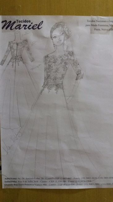 Modelo desenhado pra mim por uma estilista