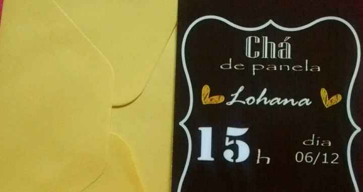 Meu convite chá - 1