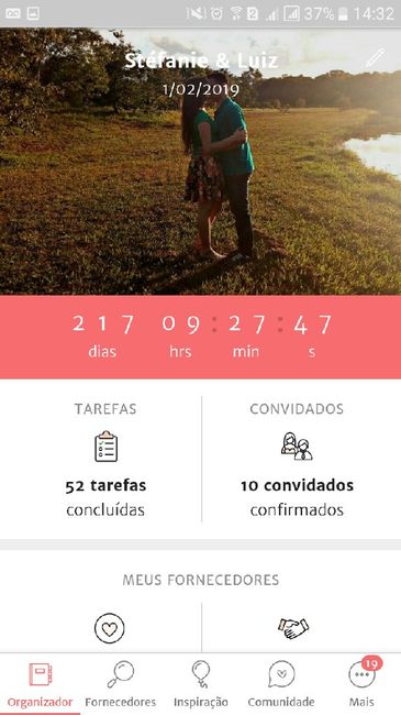 Contador do tempo 😍❤ - 1