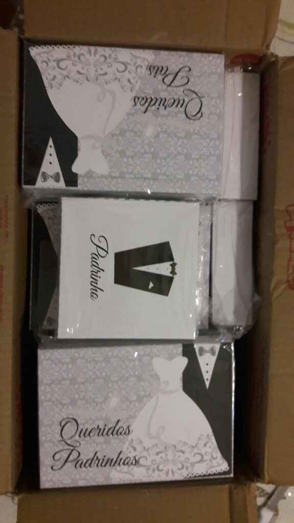 Convite dos padrinhos chegaram 😍 - 5