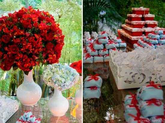 Vaso e bem casados