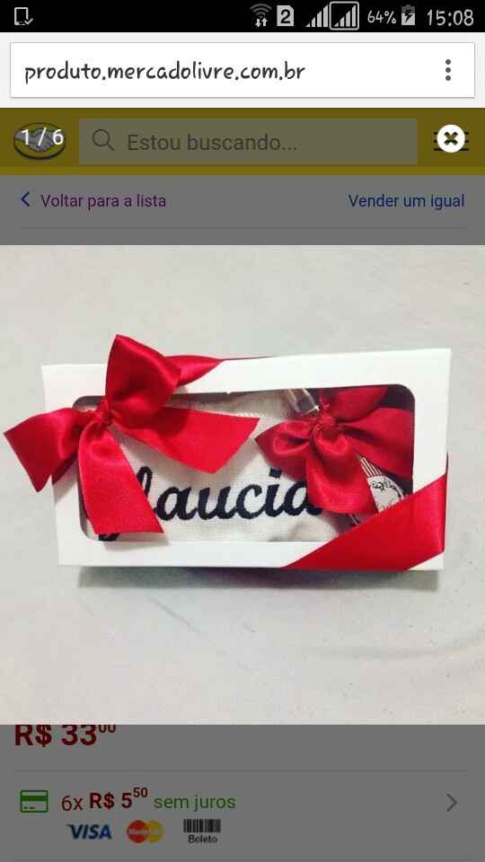 Presente para padrinho/madrinhas - 1