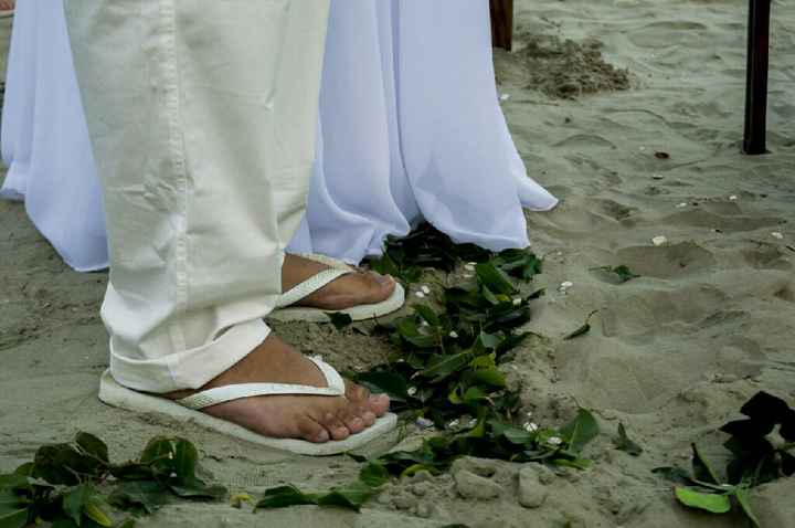 Sapatos para casamento na praia - 1