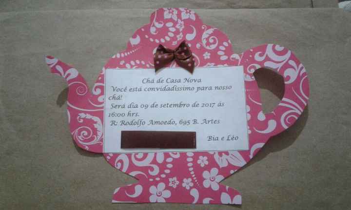 Convite do cha de casa nova-vem ver!! - 1