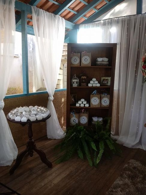 Mesa das lebrancinhas