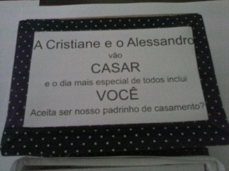 Convites padrinhos - eu fiz ( amostra ) - 1