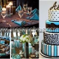 Azul tiffany e marrom