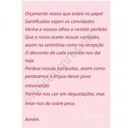 Oração para as noivinhas rs! - 1