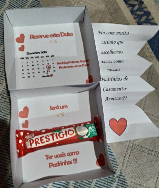 Caixa convite padrinhos - 3