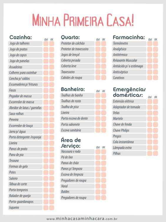 o que precisa numa casa? - 1