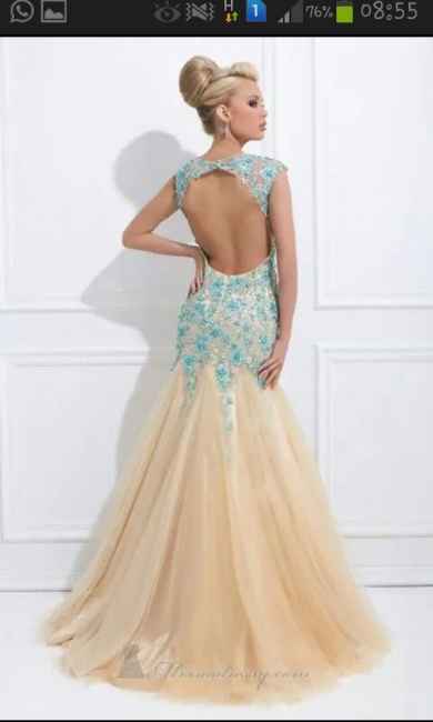 Vestido de formatura - costas