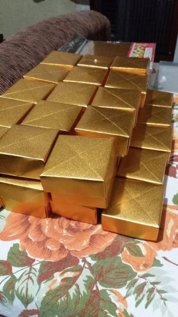 Caixinhas de bem casado de origami - #diy #meucasamentotematico - 2