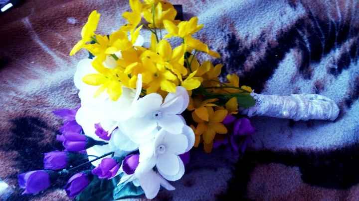 meu buquê de flores artificiais