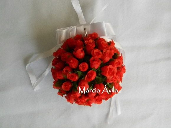 decoracao bola de flores