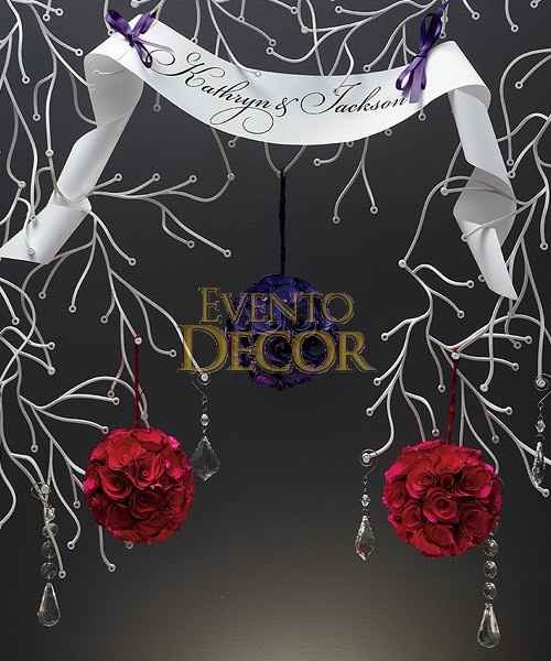 decoracao bola de flores