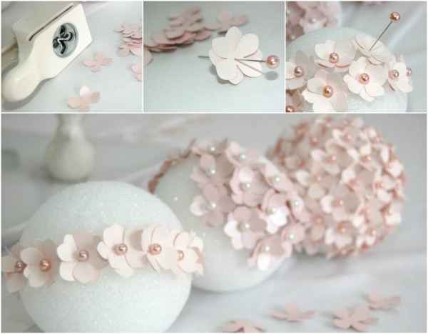 decoracao bola de flores