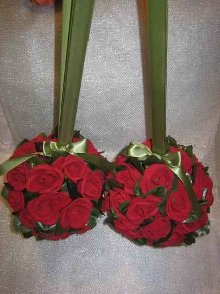 decoracao de bola de flores