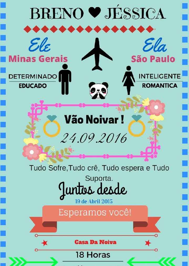 Convite noivado vem veeer!!? - 1