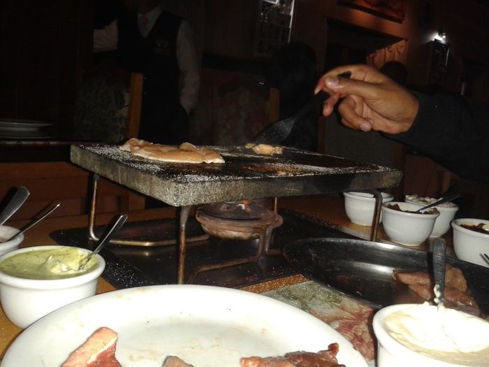 Carne na pedra