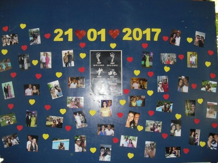 Quadro com as fotos