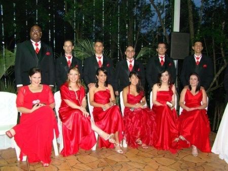 Madrinhas de vermelho1