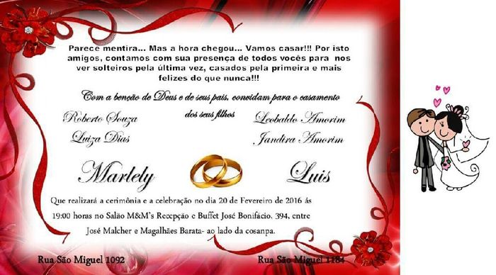 Meu convite - 1