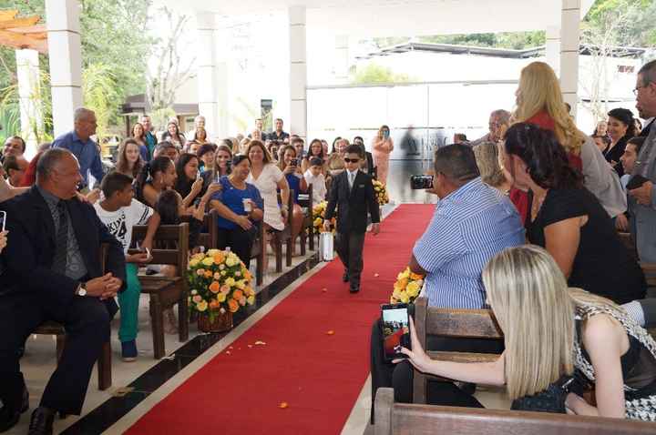 Entrada das alianças descontraída