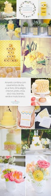 Amarelo verde e rosa
