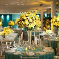 Casamento azul tifany com amarelo - 1