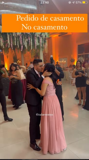 Como foi feito o pedido de casamento? 1