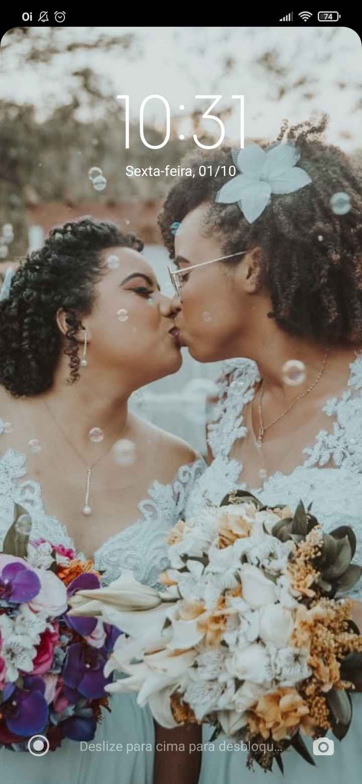 📸 Poste um print de tela do seu celular que tenha como fundo uma foto sua e do seu amor - 1