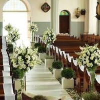 Decoração branco com verde