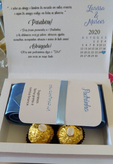 Caixa convite padrinhos - 1