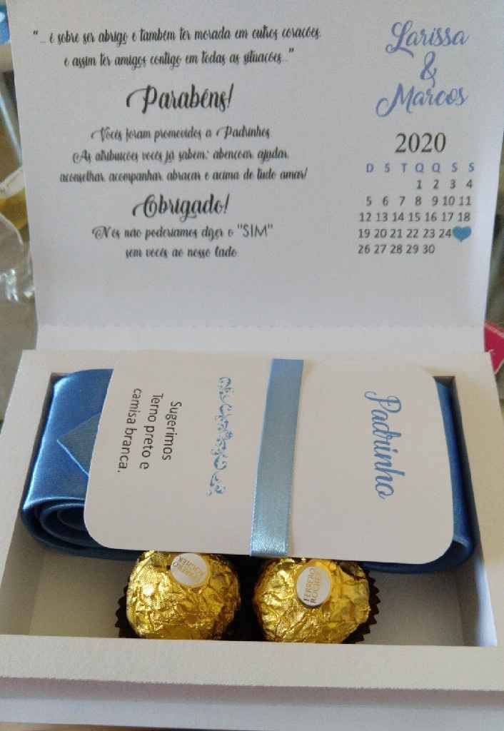 Caixa convite padrinhos - 1