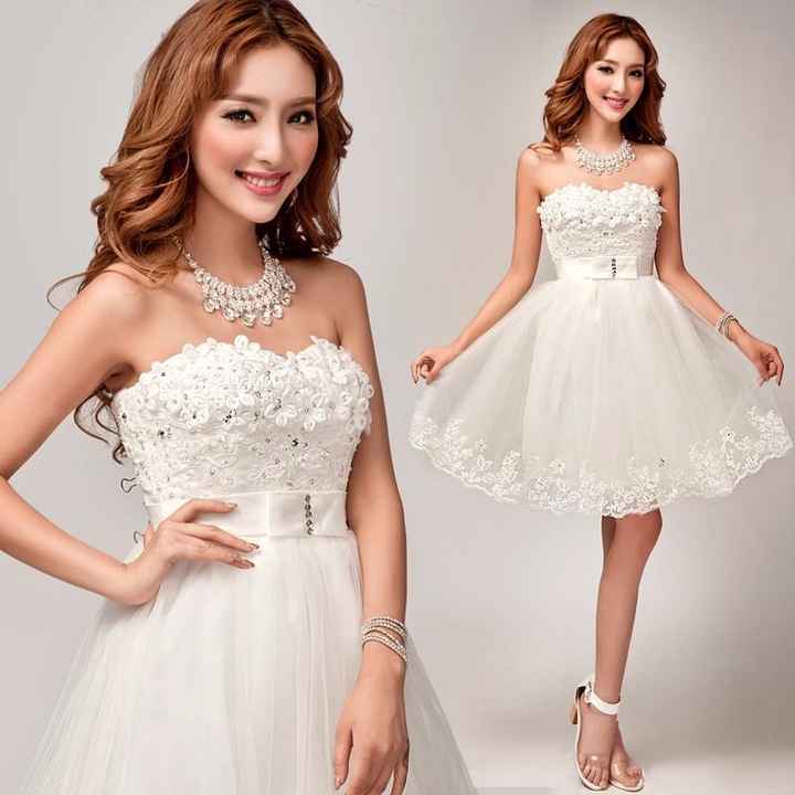 Vestido de noiva curto para balada clearance