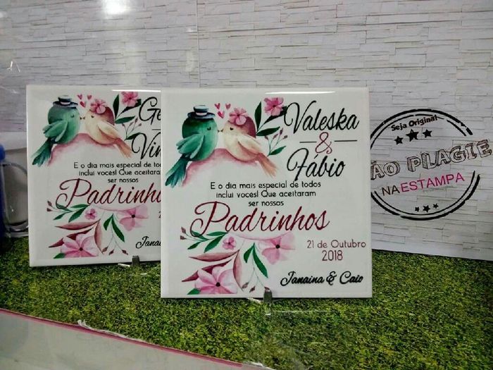 Caixinha dos padrinhos - o que presentear? - 1