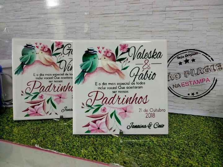 Caixinha dos padrinhos - o que presentear? - 1