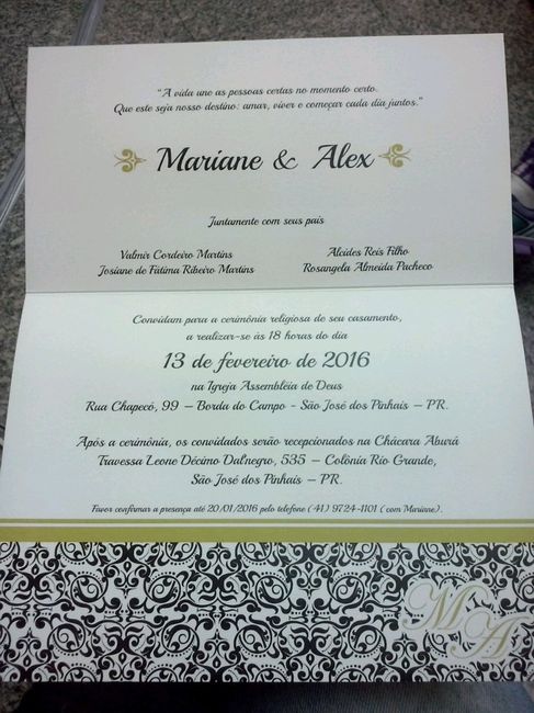 Meus convites chegaraaaaam #vemver - 2