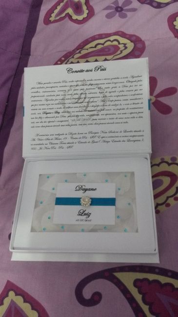 Convite pais, padrinhos e noivinhos diy. - 10