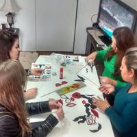 Adereços feitos pela noiva e suas madrinhas - 1