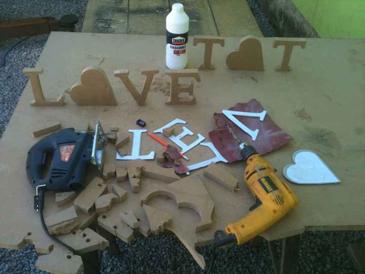 Letras em MDF